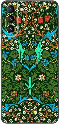 Miniatura 84 de Berkin Arts Funda compatible con Samsung Galaxy S22 Ultra, funda de silicona Art Nouveau Floral Flower (Clematis by Alphonse Mucha)