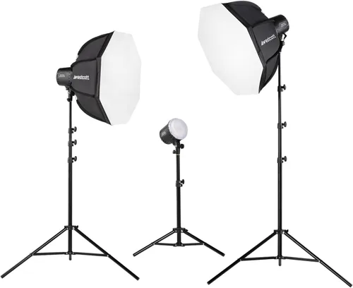 Westcott U60-B Kit de caja de luz LED bicolor de 3 luces para creadores de contenido, fotografía de productos, cintas autoadhesivas de actores y