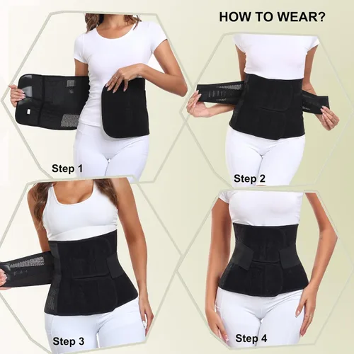 Miniatura 7 de MAMODY Banda posparto para el vientre, faja abdominal posparto, faja abdominal poscirugía, cinturón de apoyo para recuperación después