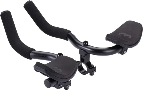 BBB Ciclismo Aero Bars Aluminio Tri Barras Reposabrazos para Bicicleta de Carretera Manillar de Dos Piezas AeroComfort BHB-59, Negro, 1.378 in Altura
