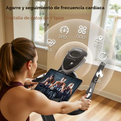 Miniatura 8 de YOSUDA Exercise Bike, Brake Pad Stationary Bike for Home with Exclusive App, Magnetic Indoor Cycling Bike with 300 lb Weight Capacity, Low Noise