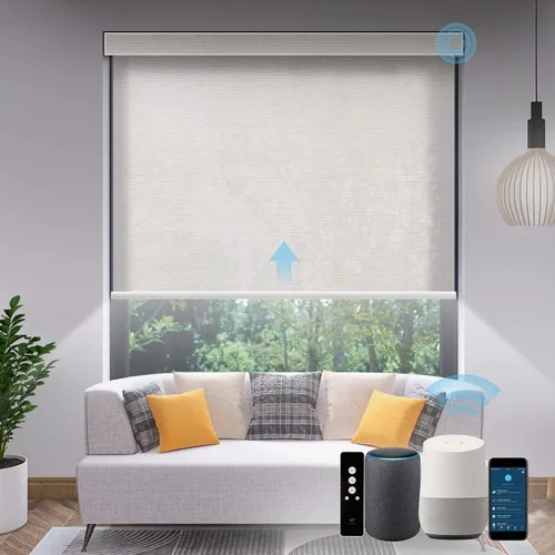 Miniatura 37 de SmartWings Persianas Motorizadas con Filtro de Luz, Compatible con Matter Thread Homekit Z-Wave Alexa Google, Persianas con 70% de Opacidad Safari