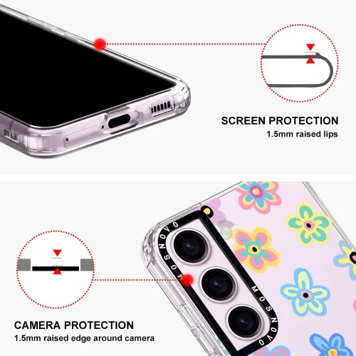 Miniatura 4 de MOSNOVO Funda para celular Samsung Galaxy S23, con protección Buffertech contra caídas de grado militar (6.6 pies), no se descascara, de poliuretano