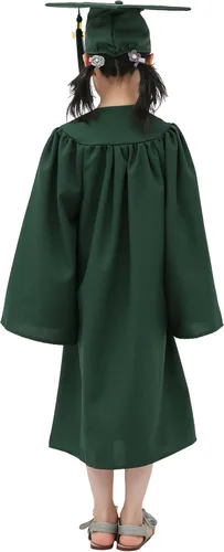 Miniatura 3 de GraduationMall - Traje mate de graduación de jardín de niños y preescolar. Juego de birrete de graduación con borla con dije del 2020