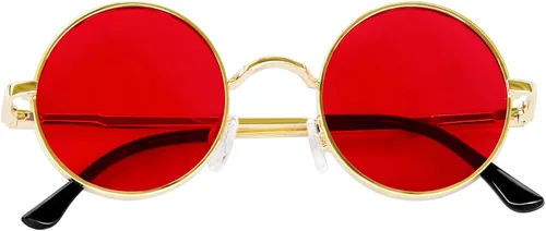 Miniatura 64 de KANASTAL Gafas de sol redondas polarizadas para mujeres y hombres, estilo hippie con protección UV400