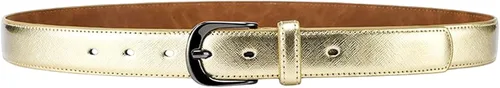 Miniatura 8 de WEIXUERO Cinturones de cuero dorado para mujer, pantalones de mezclilla brillantes, cinturón brillante para club, vestidos de fiesta