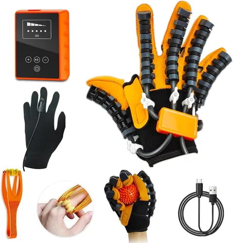 Guantes robot de rehabilitación, ejercitador de dedos para recuperación de accidentes cerebrovasculares, equipo de mano para rehabilitación de la