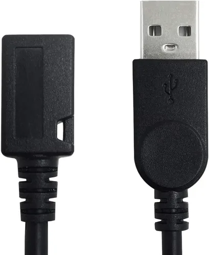 Miniatura 5 de AFUNTA Cable de extensión USB 2.0 Micro de 5 pines hembra a USB estándar macho para transferencia de datos -5 pulgadas