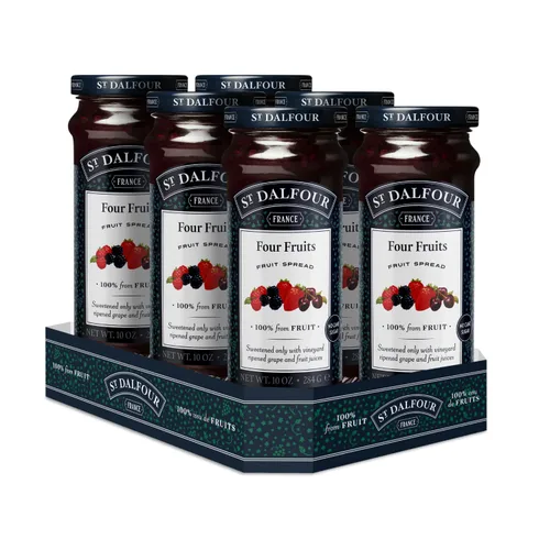 Miniatura 8 de St. Dalfour Untable de frutas de arándanos, 10 onzas, 100% de frutas, sin ingredientes artificiales, sin OMG, sin azúcar de caña, todo natural