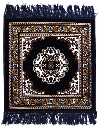 Miniatura 9 de ASHIRWAD Puja Aasan Tapete de terciopelo de lana Pooja Aassan de tela de meditación Aasanam (azul, grande, 1)