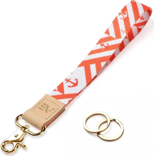 Miniatura 11 de EcoVision - Llaveros lindos con correa para llaves, llavero de muñeca para mujer, correa de insignia con 2 argollas para llaves