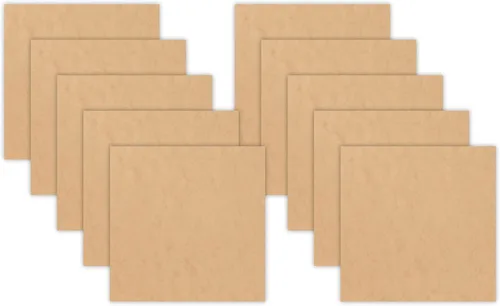 Miniatura 5 de 10 tableros de 12 x 12 pulgadas, tablero de fibra de densidad media de 0.118 in y 1/8 de pulgada (tablero de fibra de densidad media), listo