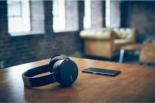 Miniatura 7 de Auriculares con Bluetooth y bajos extras Sony, con control por aplicación, color negro Negro