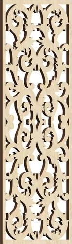 Miniatura 11 de Meadville Paneles decorativos de pared de madera con calado, 9 3/8 pulgadas de ancho x 24 3/8 pulgadas de alto x 1/4 de alto, aliso