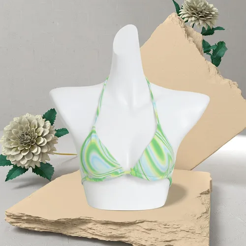 Miniatura 4 de Torso femenino del maniquí del pecho, maniquí de la ropa interior para la exhibición del contador y escaparate de la ropa interior femenina