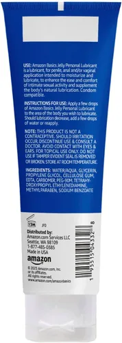 Miniatura 2 de Amazon Basics Jelly - Lubricante a base de agua, 4 onzas líquidas, lubricante personal de gel extra grueso, fácil de limpiar, apto para juguetes