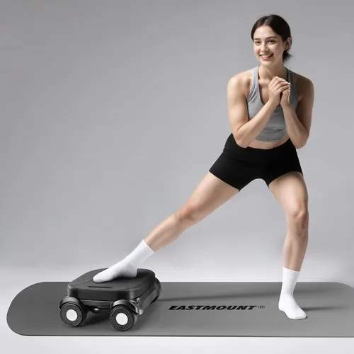 Miniatura 8 de EAST MOUNT Rueda de rodillo abdominal – Rodillo abdominal con soporte de codo para entrenamiento de núcleo, grasa del vientre, rueda abdominal
