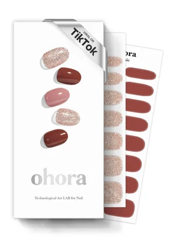 Miniatura 20 de ohora Tiras de Uñas de Gel Semi-Curadas Juego de Valor (N Bare Plum Starter Kit) Incluye Lámpara de Tamaño Completo y Mini Removedor, Calidad