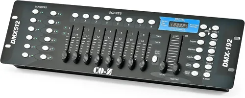 Controlador de iluminación CO-Z 192 DMX 512 para el escenario del DJ, Fiestas, Bares, Clubes nocturnos, Discotecas con luces giratorias