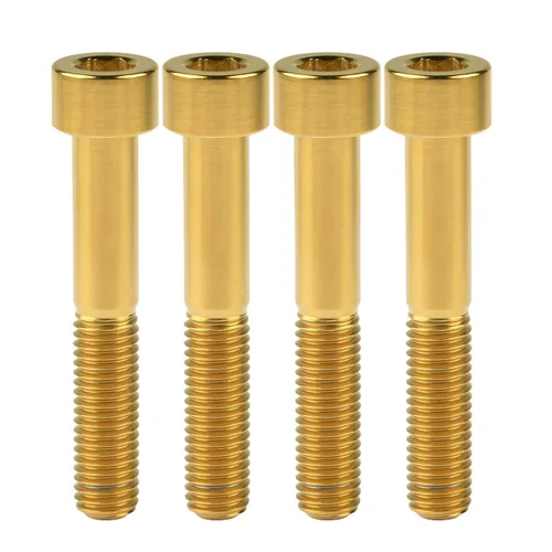Miniatura 38 de Tornillos Allen de cabeza hueca de titanio M10 20 25 30 35 40 45 50 55 2.362 in Tornillos paquete de 4 (M10 x 0.787 in, paso 0.049 in, negro)