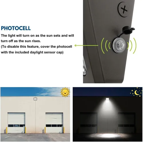 Miniatura 4 de Konlite KWPT - Paquete de luz LED de pared, seleccionable 63 W/53 W, 8,850 lúmenes, CCT ajustable 5000 K/4000 K/3000 K, regulable, 120-277 V