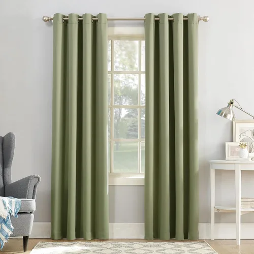 Miniatura 41 de Sun Zero Soho Paquete de 2 paneles de cortinas opacas con ojales de eficiencia energética, 54 x 84 pulgadas, color plateado Gris plateado