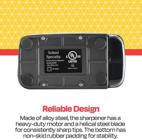 Miniatura 5 de School Smart sacapuntas eléctrico, resistente