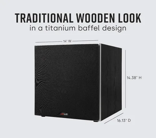 Miniatura 10 de Polk Audio PSW10 - Subwoofer amplificado de 10 pulgadas para audio doméstico - Tecnología Power Port, hasta 100 vatios, graves potentes en diseño