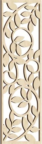 Miniatura 64 de 9 3/8"W x 24 3/8"H x 1/4"T Utica Decorativo Fretwork Madera Paneles de Pared, Abedul