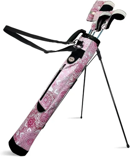 Miniatura 10 de Taboo Fashion Sunday Golf Bags for Women - Lightweight Golf Range Bag with Self Flexing Stand and Shoulder Strap for Driving Range, Par 3 or Mándala