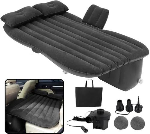 Miniatura 9 de VaygWay Colchón inflable de aire para automóvil – Cama de aire con kit de bomba – Asiento trasero – Cojín de cama inflable para vacaciones
