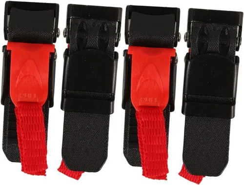 SOLUSTRE 4pcs motocicleta hebilla clips liberación rápida para equipo de seguridad fácil instalación para accesorios rojo