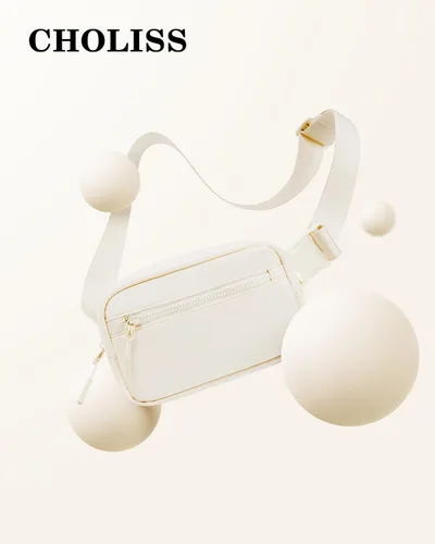 Miniatura 5 de CHOLISS Bolso bandolera pequeño para mujeres y hombres, bolsos cruzados, cangureras de moda, bolsa de pecho con correa extendida