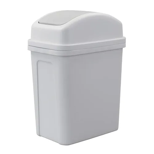 Miniatura 9 de Bote de basura pequeño de 7 L con tapa giratoria, cubo de basura interior de 1.8 galones con tapa (rosa)