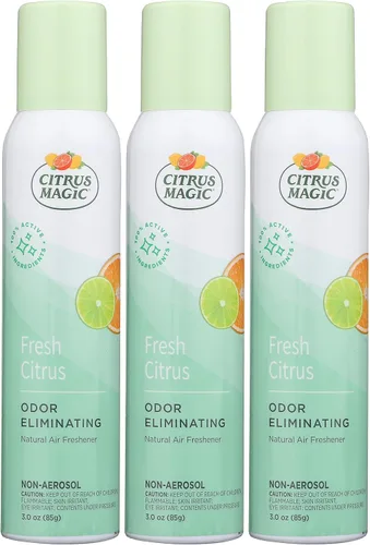 Miniatura 12 de Citrus Magic Spray ambientador que elimina olores, limón tropical, 3 onzas, paquete de 3