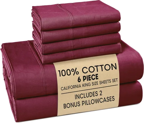 Miniatura 89 de Casa Platino Sábanas de cama individual XL, sábanas de 100 % algodón con 2 fundas de almohada, tejido percal crujiente y sensación acogedora, verde