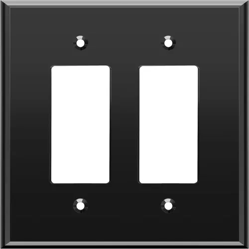 Miniatura 60 de LIDER Placa de Pared Decorativa de Acrílico Reflectante, Placa de Interruptor de Luz Espejada, Cubierta de Tomacorriente de Plexiglás, Vidrio Dorado