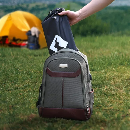 Miniatura 7 de VILLEY - Mesa auxiliar de aluminio portátil, ultraligera y plegable con bolsa de transporte, para acampar, cocinar al aire libre, picnic