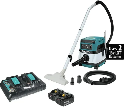 Miniatura 10 de Makita XCV04Z 36V (18V X2) LXT/Extractor de polvo seco con cable de 2.1 galones de filtro HEPA, solo herramienta