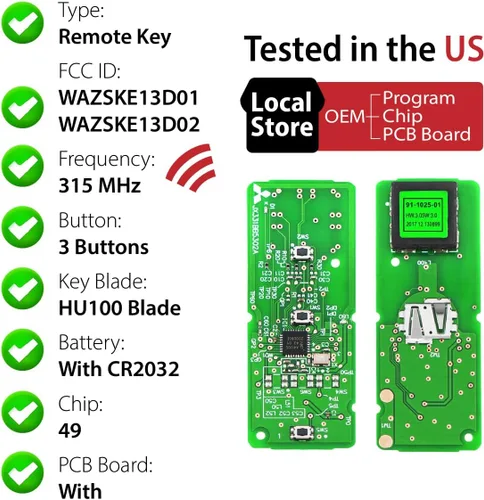 Miniatura 4 de Repuesto para Mazda 3 CX3 CX5 Speed3 Control remoto WAZSKE13D01 3 2012 2013 2014 2015 2016 2017 2018 3 botones 315MHz