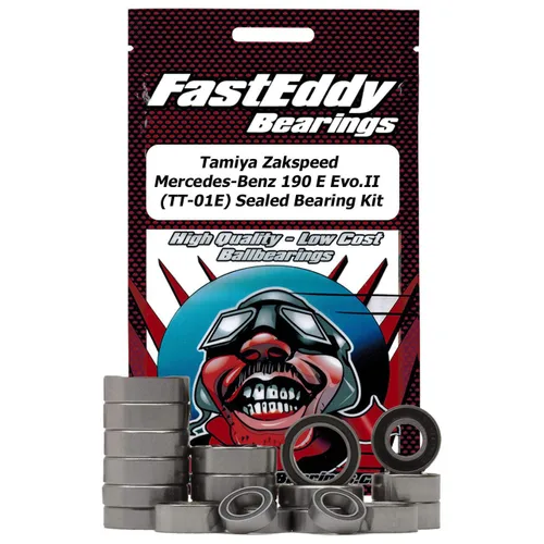 FastEddy Bearings Compatible con el kit de rodamientos sellados Tamiya Zakspeed Mercedes-Benz 190 E Evo.II (TT-01E)