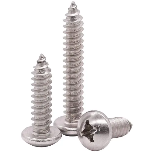 Miniatura 12 de Tornillos para chapa metálica de cabeza cilíndrica #4 x 1, acero inoxidable 304 18-8, cabeza Phillips, autorroscantes, resistentes a la corrosión