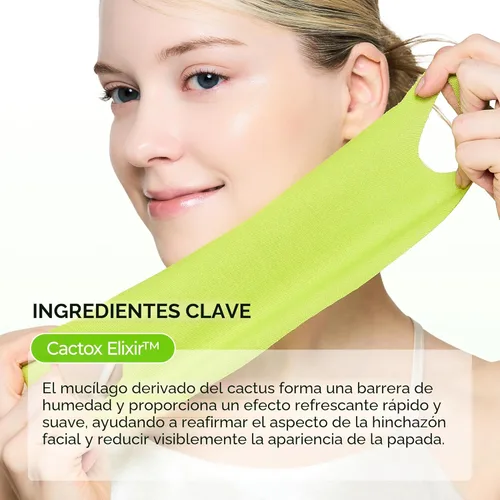 Miniatura 3 de Dr.Melaxin CACTOX V-Lifting Mewing Band – Cactox + Cafeína + Colágeno Banda de elevación de doble barbilla para flacidez de la mandíbula e hinchazón