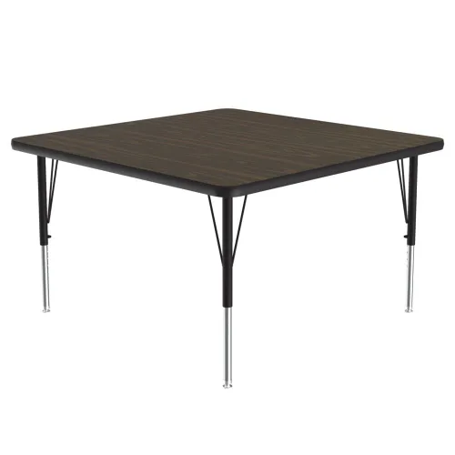 Miniatura 37 de Correll Mesa de Actividades Rectangular para Aula de 24"x36", Altura Ajustable (19"-29"), Granito Negro Laminado Térmico Fusionado Duradero