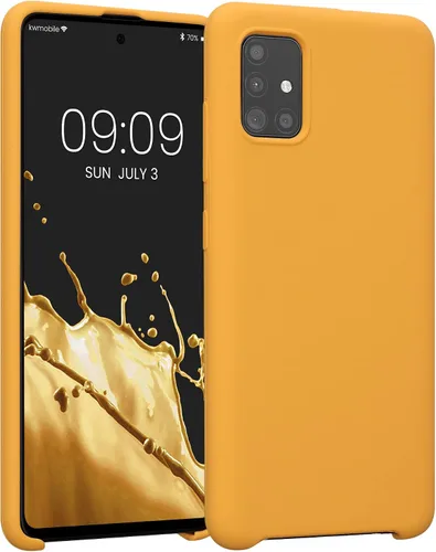 Miniatura 27 de kwmobile Funda Compatible con Samsung Galaxy A14 5G - Funda de teléfono de TPU y silicona con acabado suave - Verde Lima