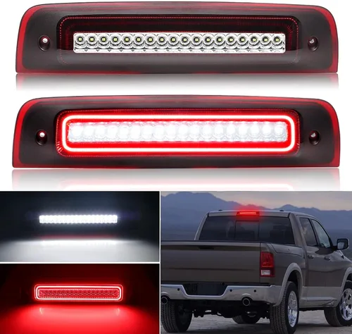 Miniatura 11 de Tercera luz de freno LED para Ram 1500 2019 2020 2021 2022 2023 2024 (no compatible con TRX/cámara/Classic), lámpara trasera central de alto montaje