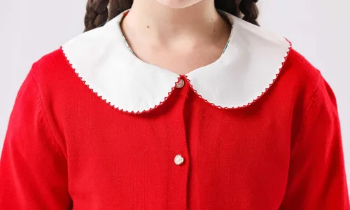 Miniatura 7 de SMILING PINKER cardigan de cuello redondo para niñas