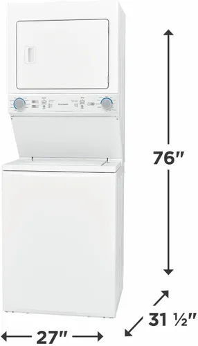 Miniatura 2 de Frigidaire Lavadora/secadora a gas Centro de lavandería - Lavadora de 3.9 pies cúbicos y secadora de 5.5 pies cúbicos