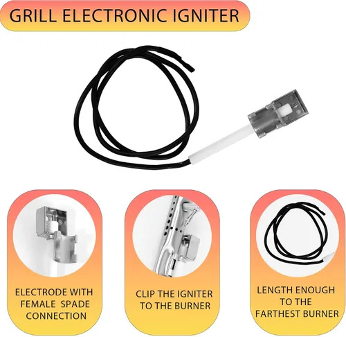 Miniatura 6 de Reemplazo de quemadores de parrilla para Charbroil Performance 2 quemadores 463660021 463660421, Placas de calor G325-0002-W1 para Char-broil