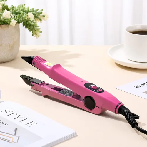 Miniatura 7 de Zhehao Herramienta de extensiones de cabello de fusión, enchufe de EE. UU., herramientas profesionales de extensiones de cabello, cabeza C, punta U